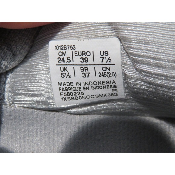 Asics Gel Nimbus 27 Running Shoes Womens Size 7.5 Gray Sneakers 1012B753 Road - Picture 10 of 11